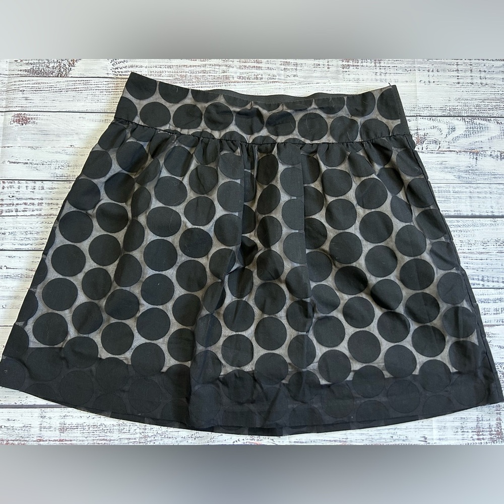 Maurices Balletcore Black Polka Dot Flare Skirt